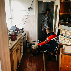 Студенты-спасатели ВСКС ликвидируют последствия подтопления в Крыму