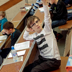 В университете состоялся письменный тур Олимпиады по математике для 5-х классов