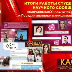 В Институте технологий управления подвели итоги работы студенческого научного общества