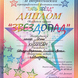 Танцевальный коллектив «КНООПС&М» подтвердил звание лауреата 1-й степени международных фестивалей и чемпионский титул
