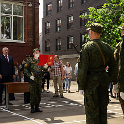 В военном учебном центре при РТУ МИРЭА открыли Мемориал «Студентам и преподавателям, ушедшим на фронт»