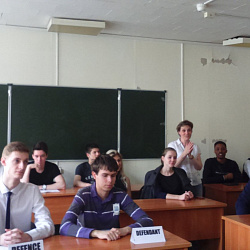 Состоялось мероприятие «Заседание суда» с участием студентов и преподавателей Института экономики и права
