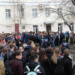 Прошла учебная эвакуация кампуса Московского технологического университета