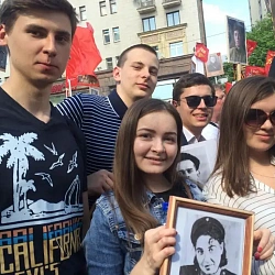 9 мая студенты и преподаватели Университета приняли участие в акции «Бессмертный полк»