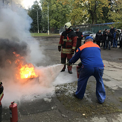 В общежитии РТУ МИРЭА состоялось практическое занятие по эвакуации