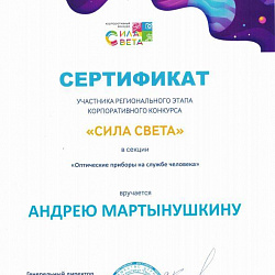 Студенты Колледжа РТУ МИРЭА успешно приняли участие в конкурсе «Сила света»