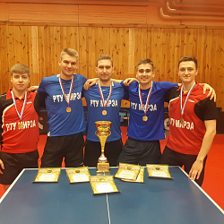 Сборная РТУ МИРЭА завоевала титул чемпиона России на Чемпионате РССС по настольному теннису