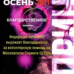 Деятельность волонтёров Колледжа программирования и кибербезопасности отмечена благодарственным письмом