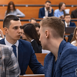 Студент Института кибербезопасности и цифровых технологий принял участие в Московской Международной Модели Федерального Собрания (MIMFA) в качестве председателя комитета Государственной Думы