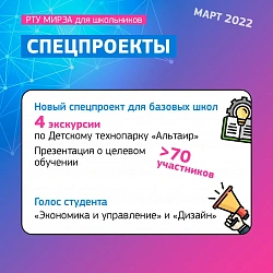 Подводим итоги марта, а он в РТУ МИРЭА выдался насыщенным