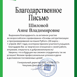 Студент Колледжа РТУ МИРЭА занял 2-место на соревновании по программированию на языке Python
