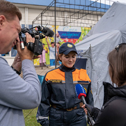 Сводная группировка Всероссийского студенческого корпуса спасателей прибыла в Красноярск