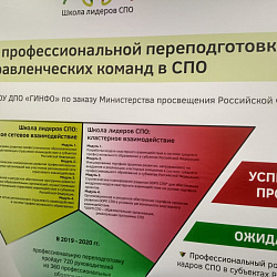Управленческая команда Колледжа пройдёт профессиональную переподготовку