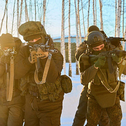 Завершился второй день проекта Военного учебного центра при РТУ МИРЭА «Зима в спецназе - 2024» 