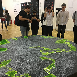 Студенты Института информационных технологий представили стенд на Московской биеннале архитектуры и Международной выставке архитектуры и дизайна АРХ Москва
