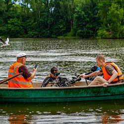 Команда дайверов РТУ МИРЭА прошла тренировку на открытой воде в Московской области