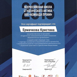 Студенты Колледжа приняли участие во Всероссийской школе студенческого актива «Команда ПРОФИ»