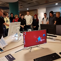 Студенты Института кибербезопасности и цифровых технологий посетили главный офис АО «Байкал Электроникс»