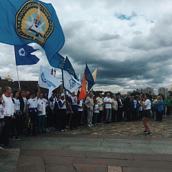 Студенты-спасатели приняли участие в военно-патриотическом марафоне