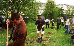 2002 - высадка кленовой аллеи в честь 10-летия Студенческого союза МИРЭА.