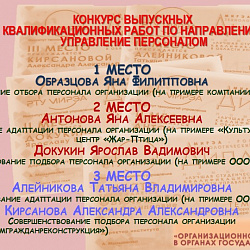 В Институте технологий управления подвели итоги конкурса выпускных квалификационных работ