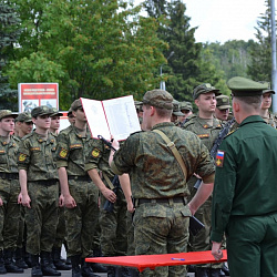 Студенты военного учебного центра РТУ МИРЭА приняли военную присягу