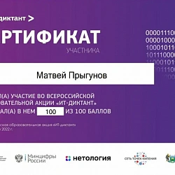 Студенты РТУ МИРЭА приняли участие во Всероссийском диктанте по информационным технологиям «ИТ-диктант»