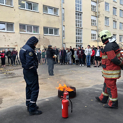 В общежитии РТУ МИРЭА состоялось занятие по эвакуации