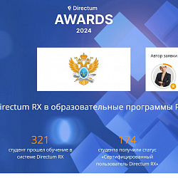 Преподаватели Института информационных технологий стали победителями ежегодного конкурса Directum Awards 2024