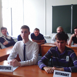 Состоялось мероприятие «Заседание суда» с участием студентов и преподавателей Института экономики и права