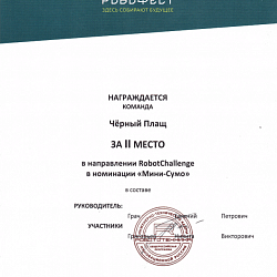 Студенты колледжа успешно выступили на IX Всероссийском робототехническом фестивале «РОБОФЕСТ -2017»