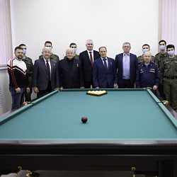 В военном учебном центре РТУ МИРЭА открыт офицерско–студенческий бильярдный клуб