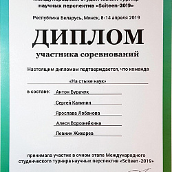 Команда РТУ МИРЭА прошла в полуфинал турнира Sciteen-2019