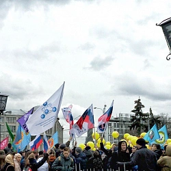 18 марта 2016 года студенты и преподаватели Университета приняли участие в митинге-концерте «Крымская весна» в центре Москвы