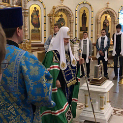 Студенты университета выступили волонтерами на службе у Патриарха Московского и всея Руси Кирилла 
