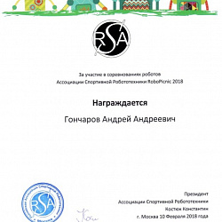 Студенты Колледжа приборостроения и информационных технологий приняли участие в соревнованиях Ассоциации спортивной робототехники RoboPicnic 2018