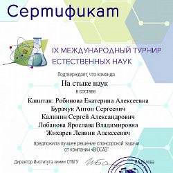 Студенты РТУ МИРЭА стали призёрами IX Международного турнира естественных наук