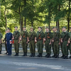 Студенты Московского технологического университета приняли военную присягу в войсковой части в городе Тамбове