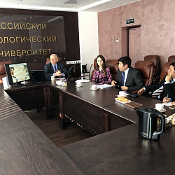 В РТУ МИРЭА на территории кампуса на ул. Стромынка д. 20 состоялся приём делегации из Инвестиционного Бюро Пекина 