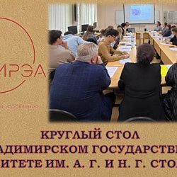 Институт технологий управления провёл круглый стол с Владимирским государственным университетом имени А.Г. и Н. Г. Столетовых