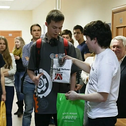 В Университете прошло соревнование для студентов и школьников «Кибер-биатлон»