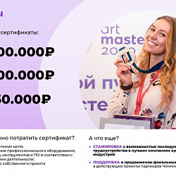 Открыт приём заявок на Национальный открытый чемпионат творческих компетенций «ArtMasters»