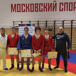 Самбисты РТУ МИРЭА добились успеха на Московских студенческих спортивных играх