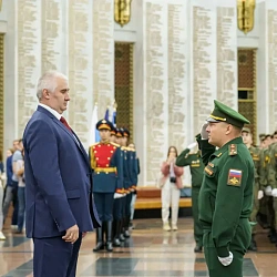 Выпускников ВУЦ поздравили с окончанием военной подготовки