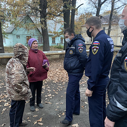 Добровольцы Всероссийского студенческого корпуса спасателей посетили жителей после ЧС в Рязанской области