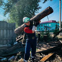 Студенты-спасатели ВСКС помогли жителям Иркутской области и Забайкальского края справиться с последствиями наводнения