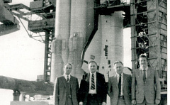 А.П.Реутов на запуске Бурана.