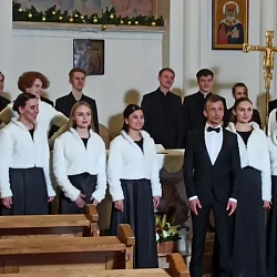 Камерный хор РТУ МИРЭА исполнил «Cantate Domino» Дж. Эльбердина в Римско-Католическом приходе Святой Ольги