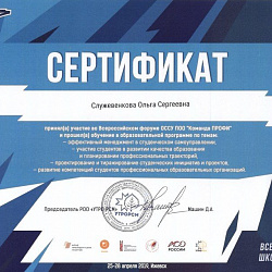 Студенты Колледжа приняли участие во Всероссийском форуме «КомандаПРОФИ: история успеха»