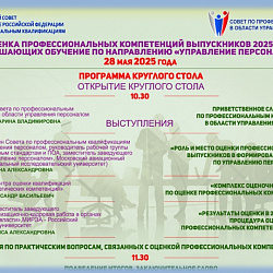 МИРЭА — Российский технологический университет и Совет по профессиональным квалификациям в области управления персоналом провели круглый стол